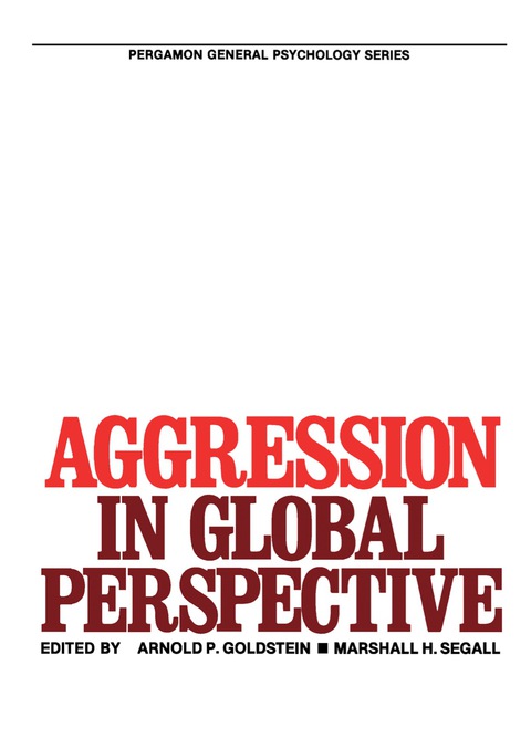 Cover image for book Aggression in Global Perspective