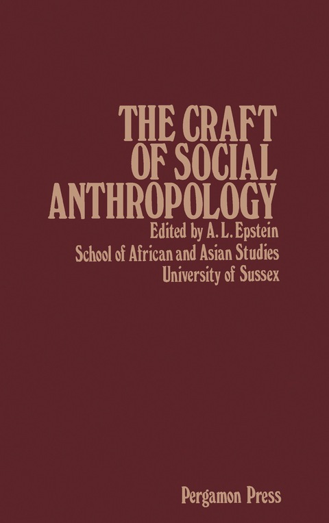 Cover image for book The Craft of Social Anthropology
