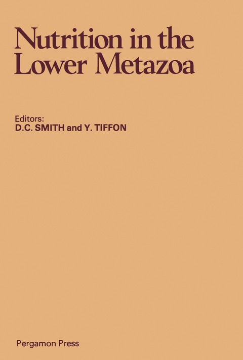 Cover image for book Nutrition in the Lower Metazoa
