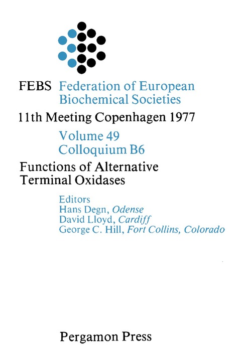 Cover image for book Functions of Alternative Terminal Oxidases