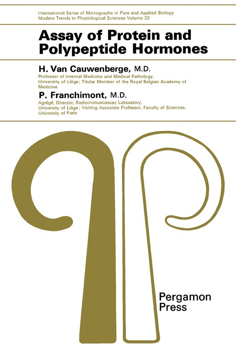 Cover image for book Assay of Protein and Polypeptide Hormones