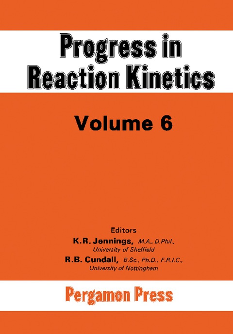 Cover image for book Progress in Reaction Kinetics