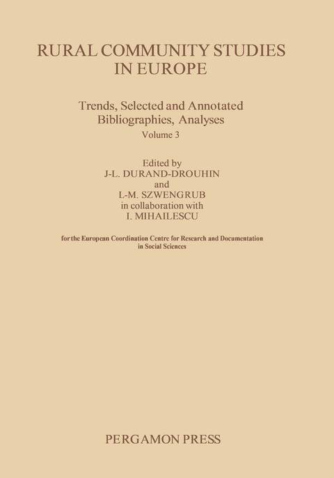 Cover image for book Rural Community Studies in Europe