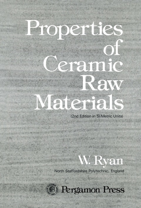 Cover image for book Properties of Ceramic Raw Materials