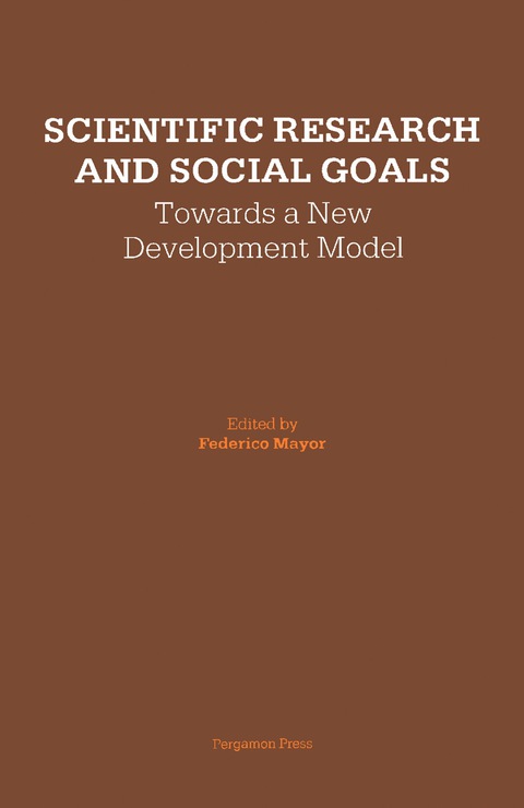 Cover image for book Scientific Research and Social Goals