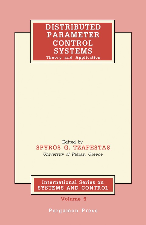 Cover image for book Distributed Parameter Control Systems