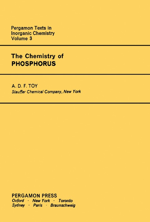 Cover image for book The Chemistry of Phosphorus