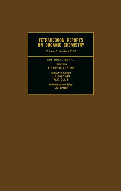 Cover image for book Tetrahedron Reports on Organic Chemistry