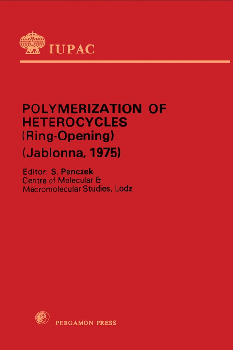 Cover image for book Polymerization of Heterocycles (Ring Opening)