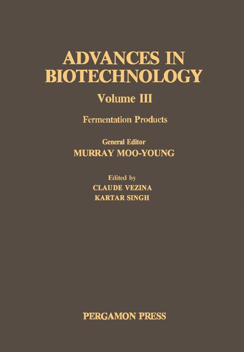 Cover image for book Fermentation Products