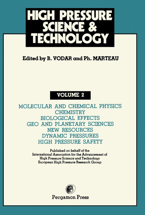 Cover image for book Molecular and Chemical Physics, Chemistry, Biological Effects, Geo and Planetary Sciences, New Resources, Dynamic Pressures, High Pressure Safety
