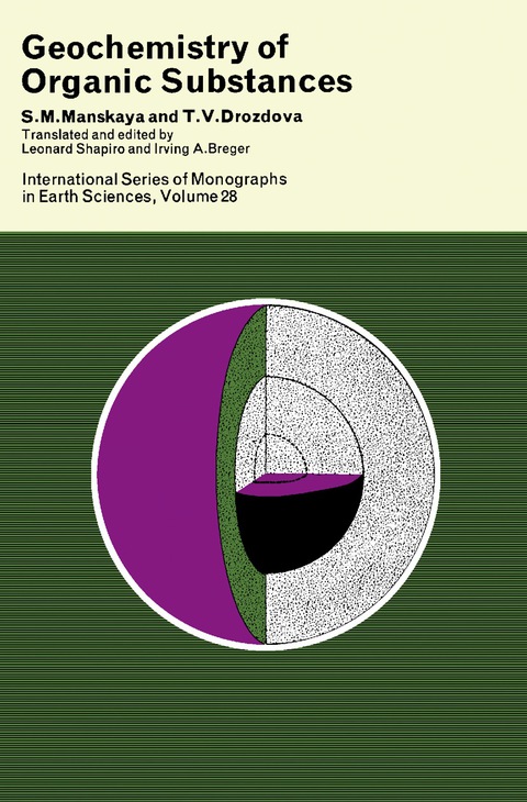 Cover image for book Geochemistry of Organic Substances