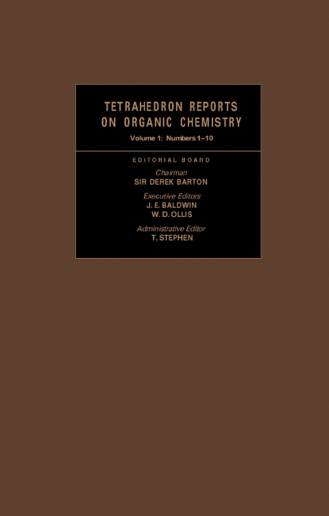 Cover image for book Tetrahedron Reports on Organic Chemistry