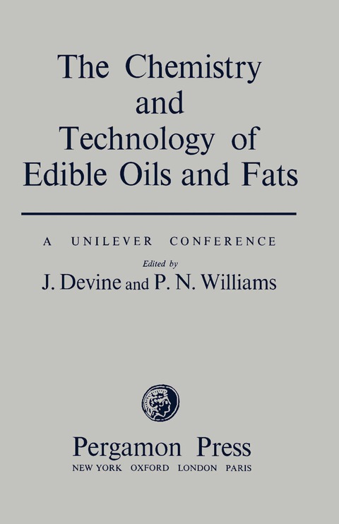Cover image for book The Chemistry and Technology of Edible Oils and Fats
