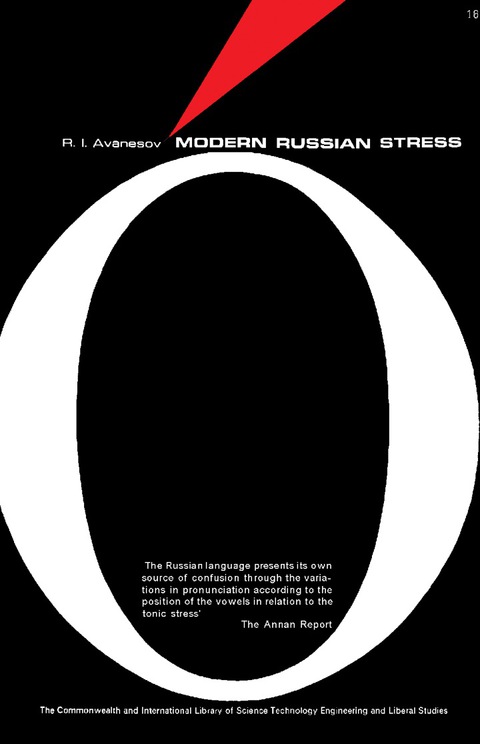Cover image for book Modern Russian Stress