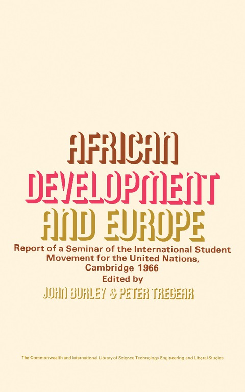 Cover image for book African Development and Europe