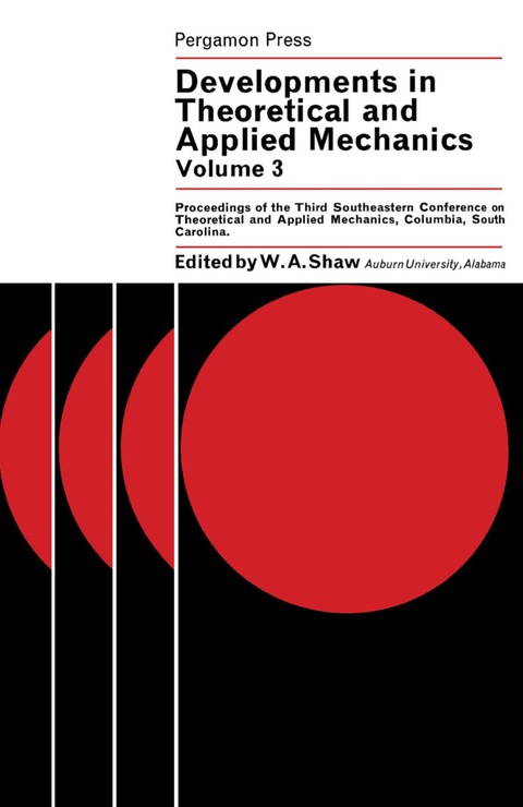 Cover image for book Developments in Theoretical and Applied Mechanics