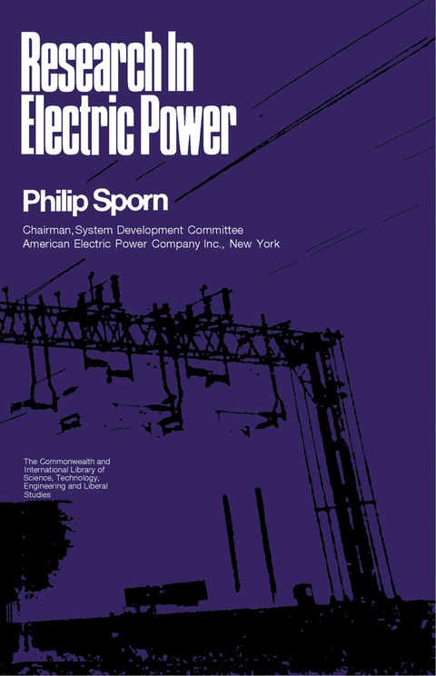 Cover image for book Research in Electric Power