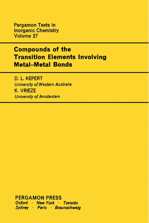 Cover image for book Compounds of the Transition Elements Involving Metal-Metal Bonds
