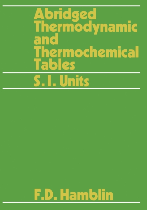 Cover image for book Abridged Thermodynamic and Thermochemical Tables