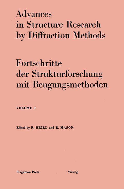 Cover image for book Advances in Structure Research by Diffraction Methods