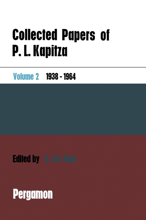 Cover image for book Collected Papers of P.L. Kapitza