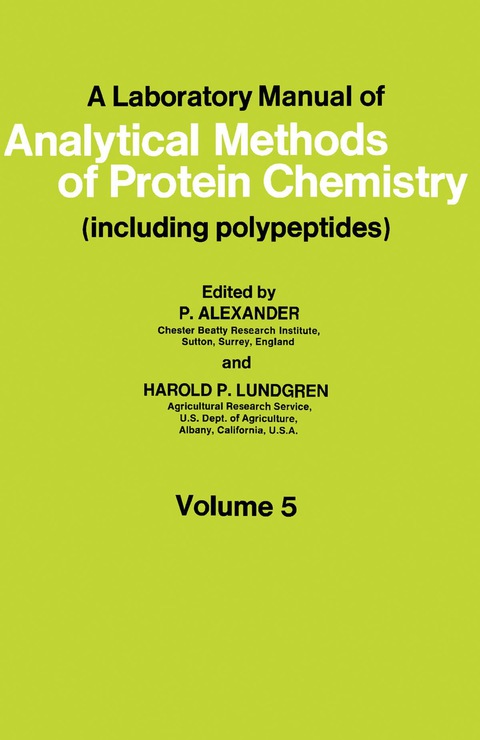 Cover image for book A Laboratory Manual of Analytical Methods of Protein Chemistry