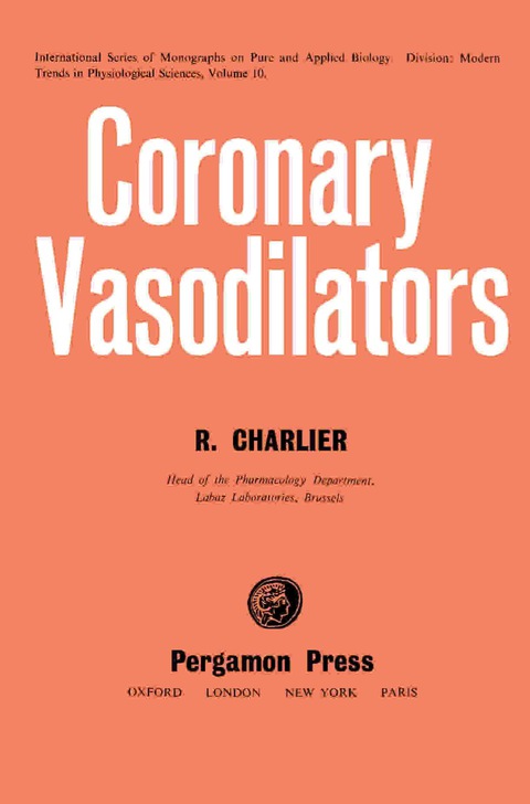 Cover image for book Coronary Vasodilators