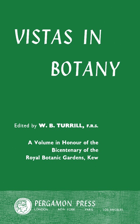 Cover image for book Vistas in Botany
