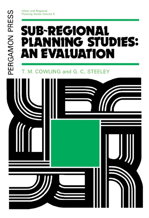 Cover image for book Sub-Regional Planning Studies: An Evaluation