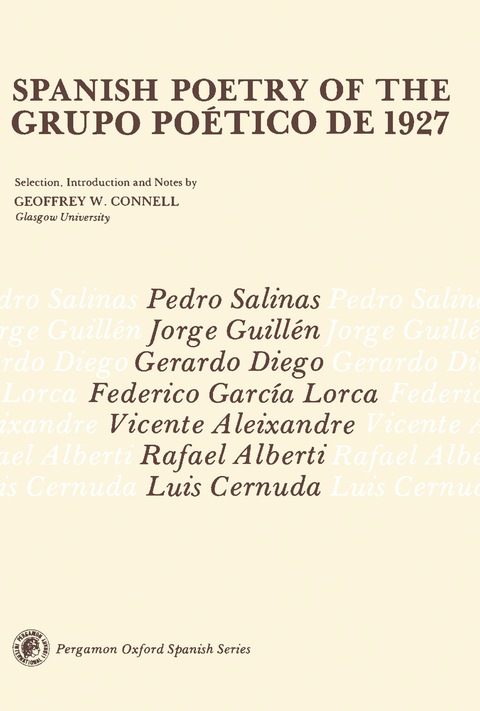 Cover image for book Spanish Poetry of the Grupo Poético de 1927