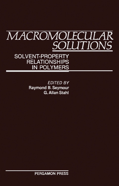 Cover image for book Macromolecular Solutions