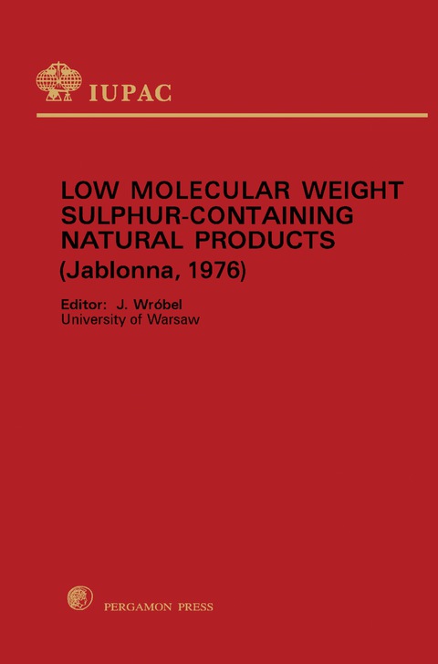 Cover image for book Low Molecular Weight Sulphur Containing Natural Products