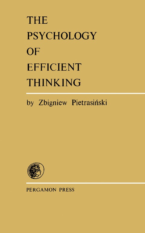 Cover image for book The Psychology of Efficient Thinking