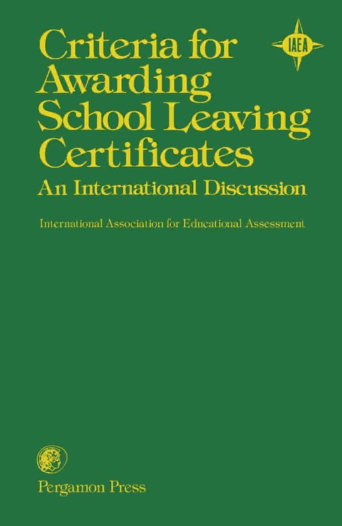 Cover image for book Criteria for Awarding School Leaving Certificates