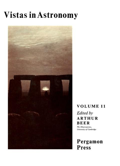 Cover image for book Vistas in Astronomy