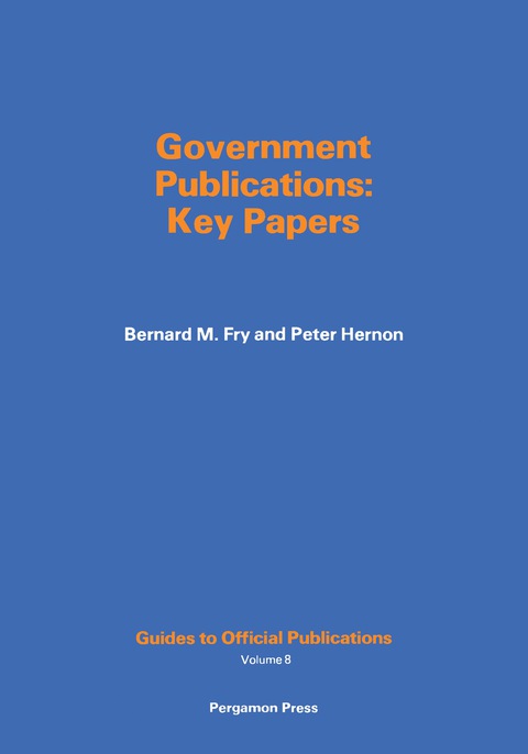Cover image for book Government Publications