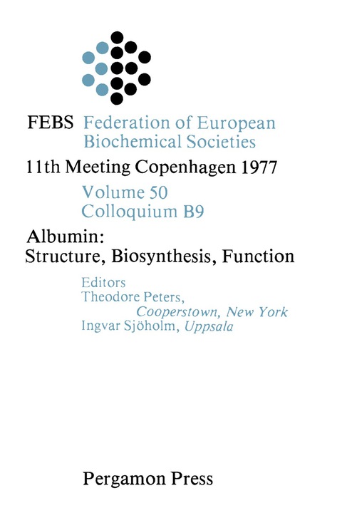 Cover image for book Albumin: Structure, Biosynthesis, Function