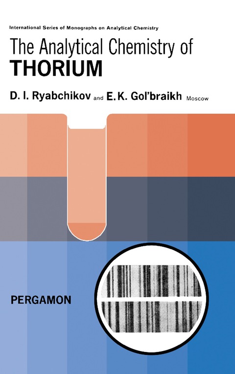 Cover image for book The Analytical Chemistry of Thorium