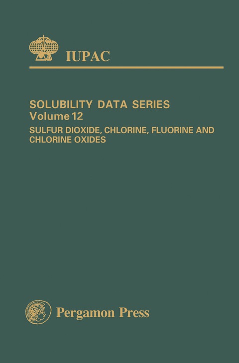 Cover image for book Sulfur Dioxide, Chlorine, Fluorine and Chlorine Oxides