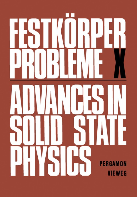 Cover image for book Advances in Solid State Physics