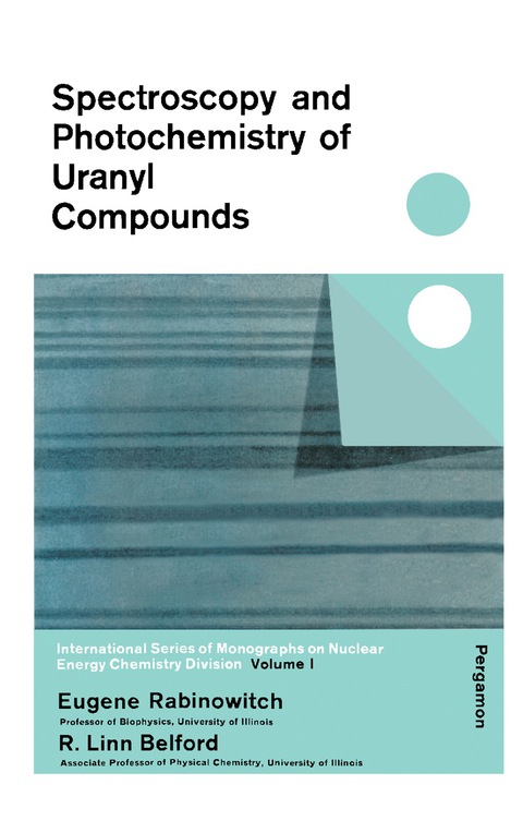 Cover image for book Spectroscopy and Photochemistry of Uranyl Compounds