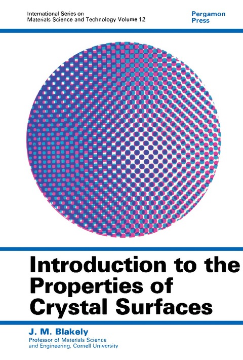 Cover image for book Introduction to the Properties of Crystal Surfaces
