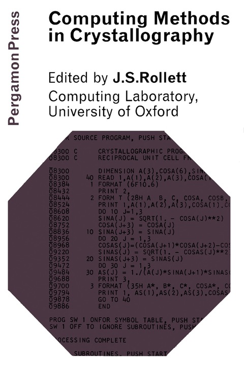 Cover image for book Computing Methods in Crystallography