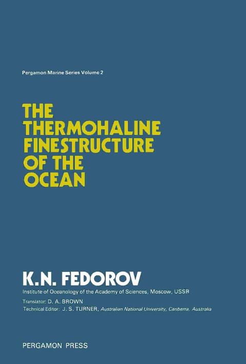 Cover image for book The Thermohaline Finestructure of the Ocean