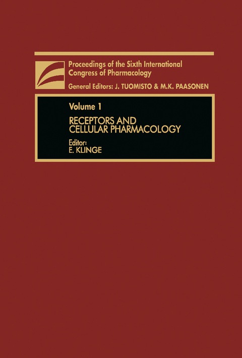 Cover image for book Receptors and Cellular Pharmacology