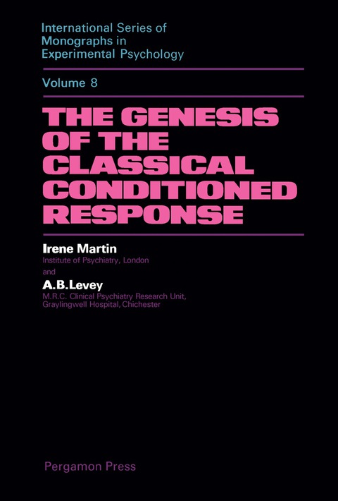Cover image for book The Genesis of the Classical Conditioned Response