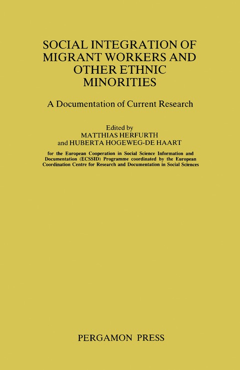Cover image for book Social Integration of Migrant Workers and Other Ethnic Minorities