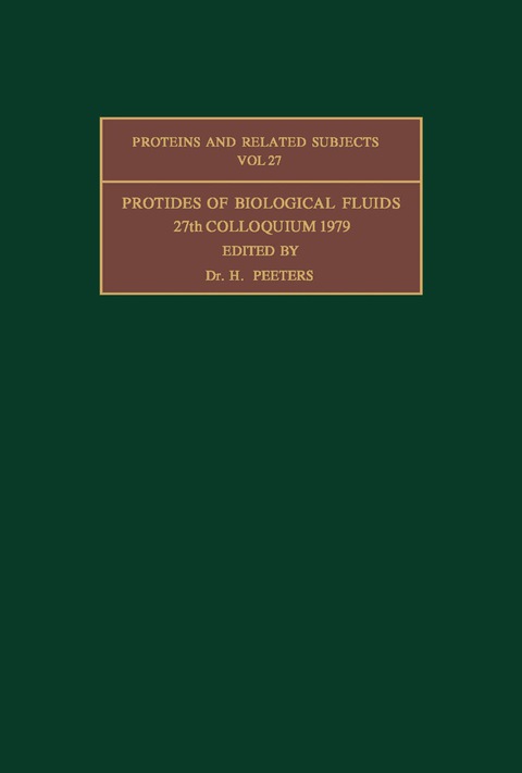 Cover image for book Protides of the Biological Fluids