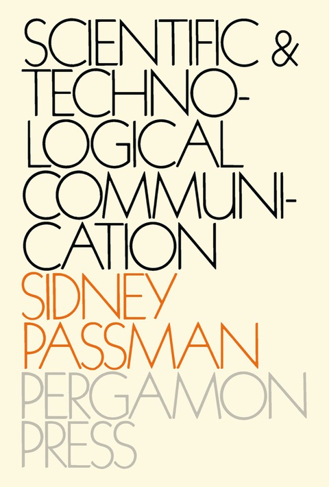 Cover image for book Scientific and Technological Communication